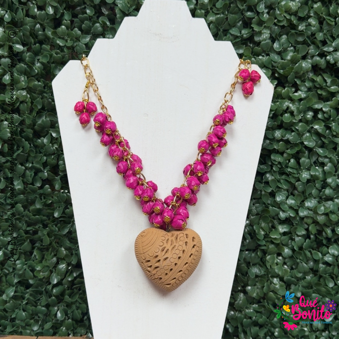 Heart Necklace Handcrafted Versatile Styles One Size
