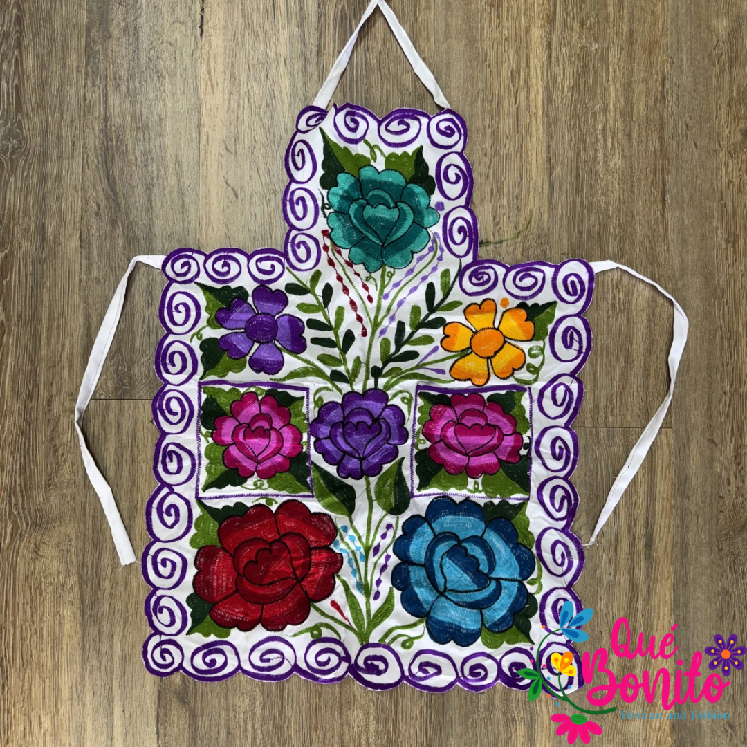 Floral Apron One Size with Adjustable Straps