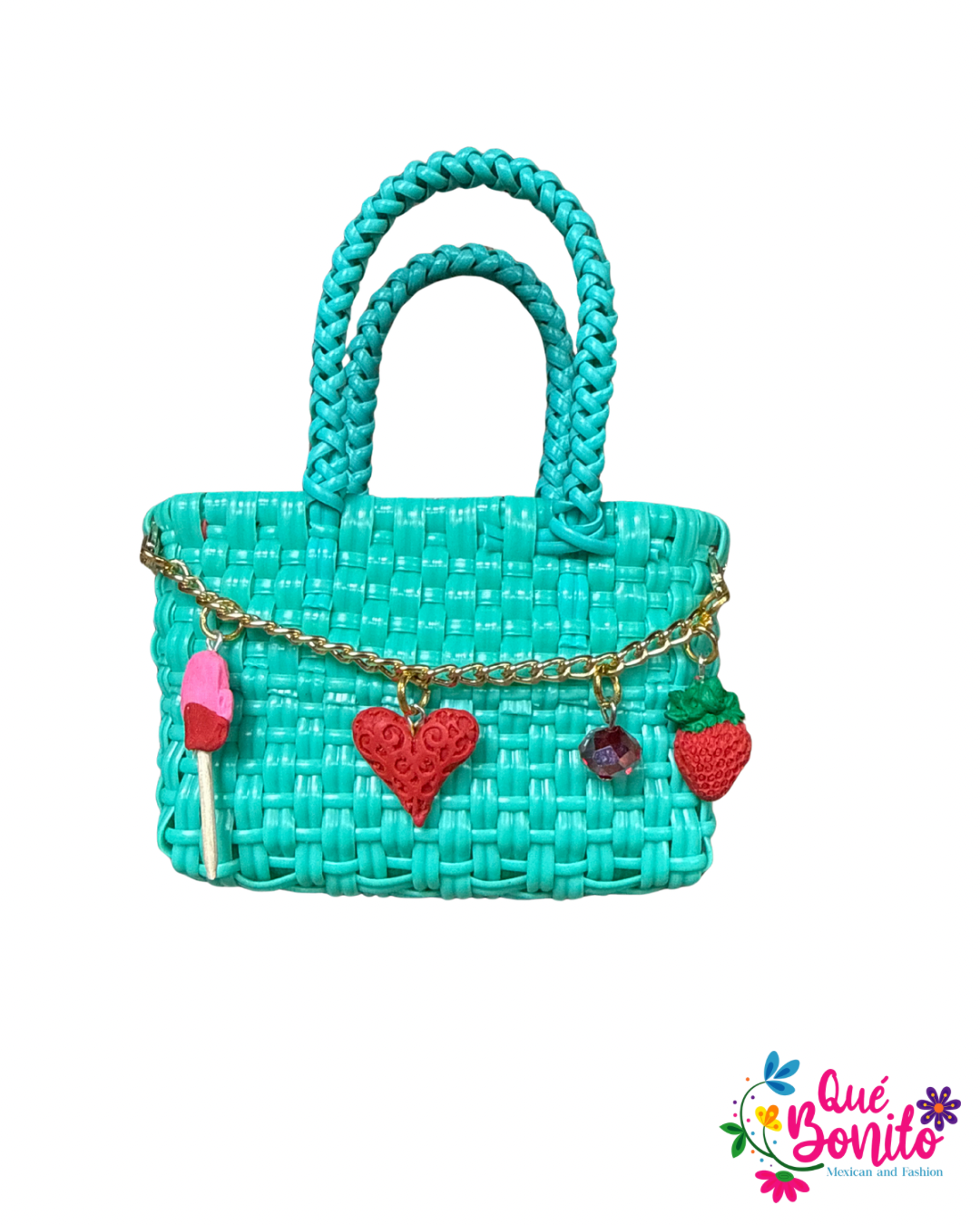 Little Hand Woven Bag with Chain