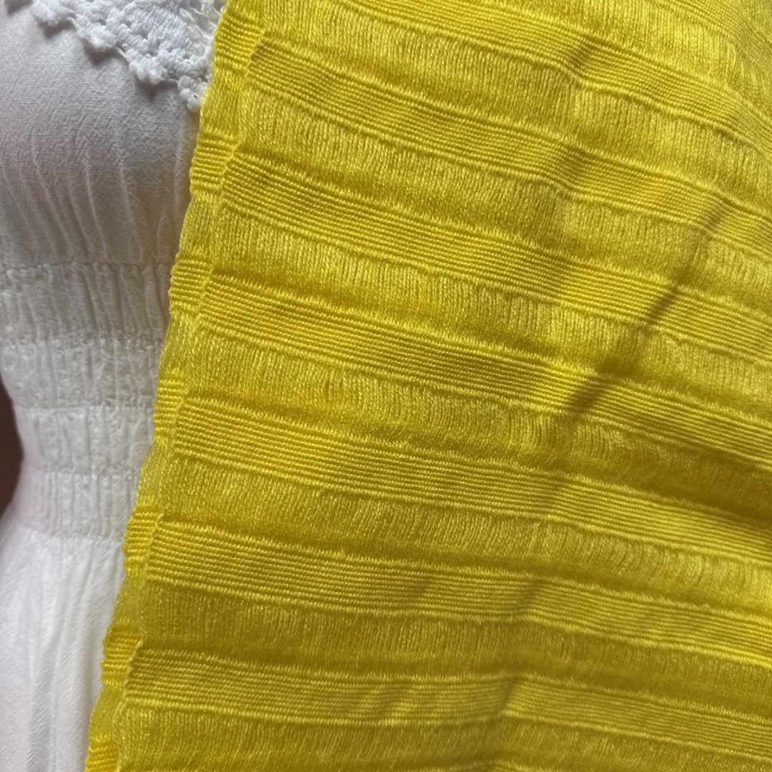 Traditional Warm and Cozy Shawl Embroidered with Fringes on Both Sides.