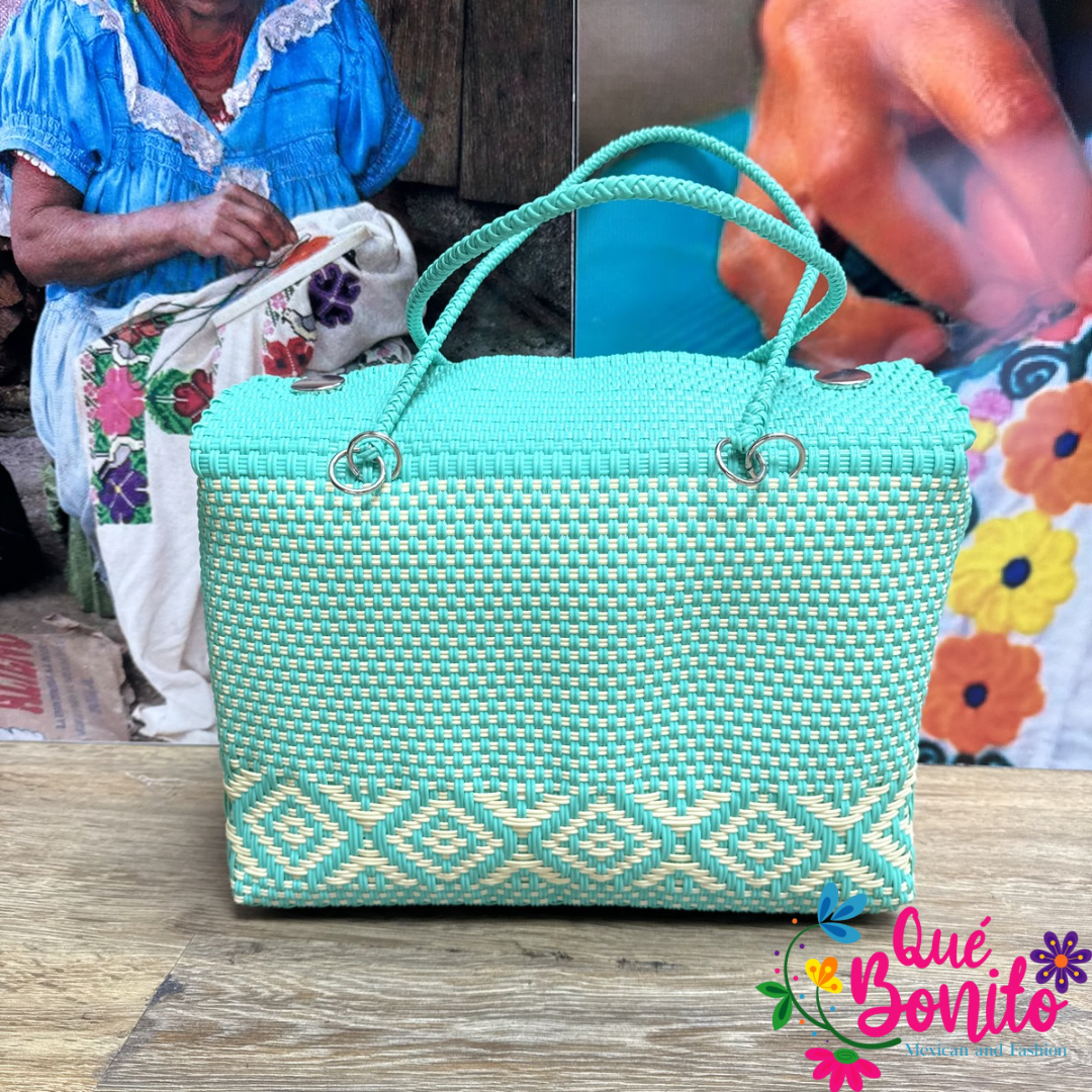 Lunch Box Hand Woven Recycled Plastic Hand Crafted