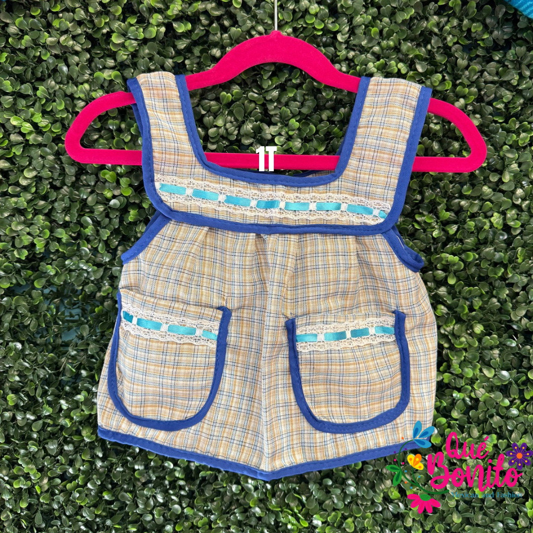 Size 2T Apron for Girls w/Pockets