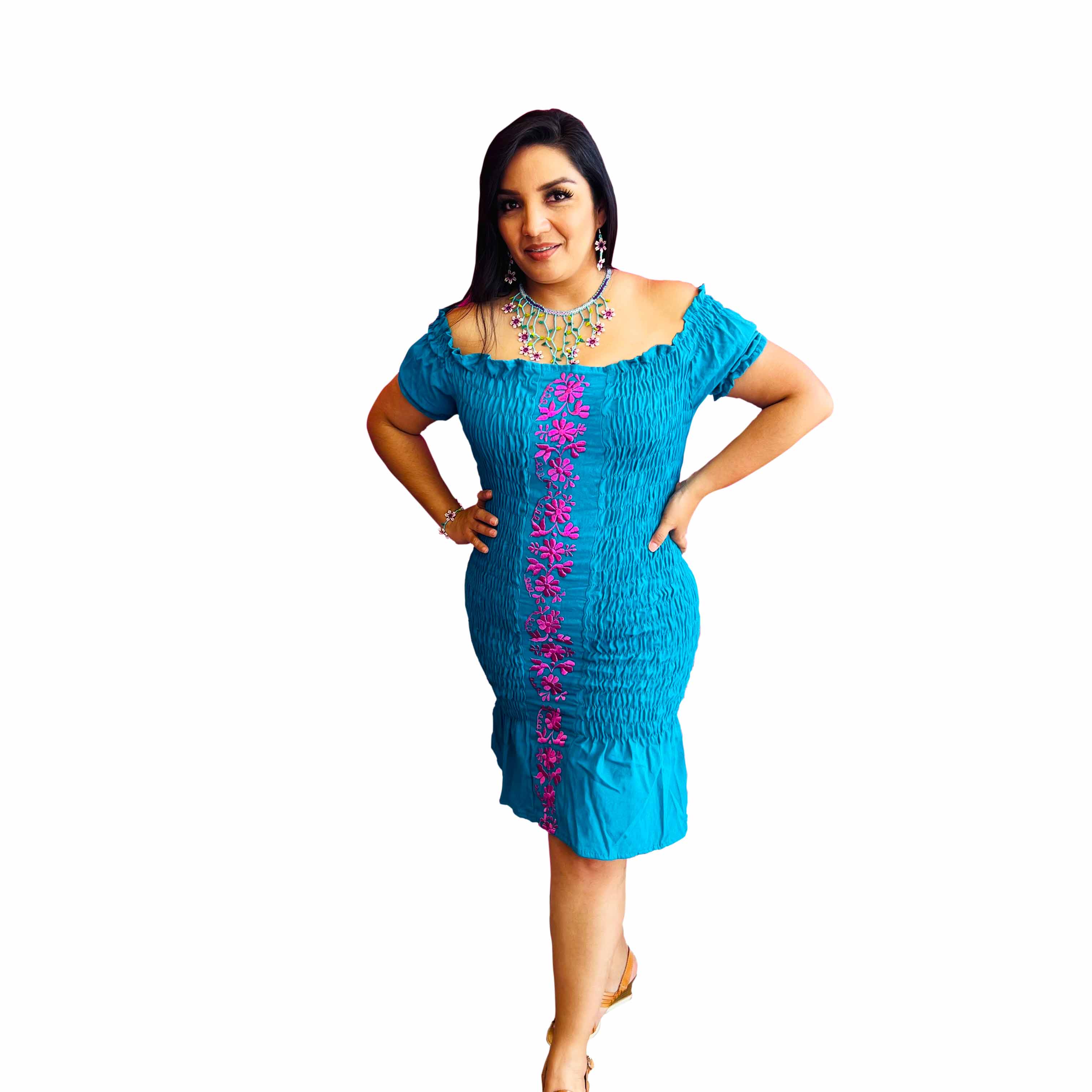 Fabiola Maroon Dress Que Bonito Mexican and Fashion