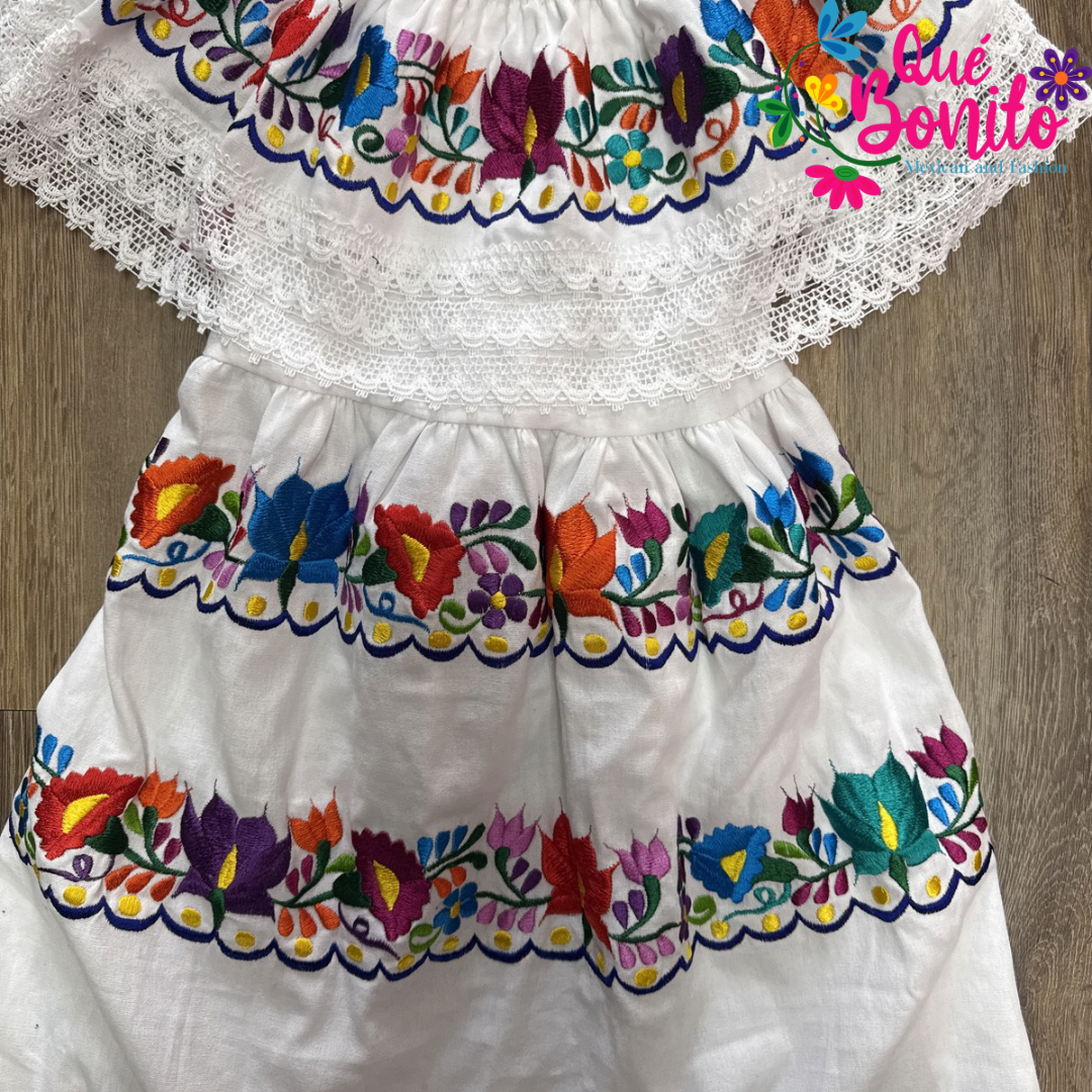 Fiesta Party Dress Que Bonito Mexican and Fashion