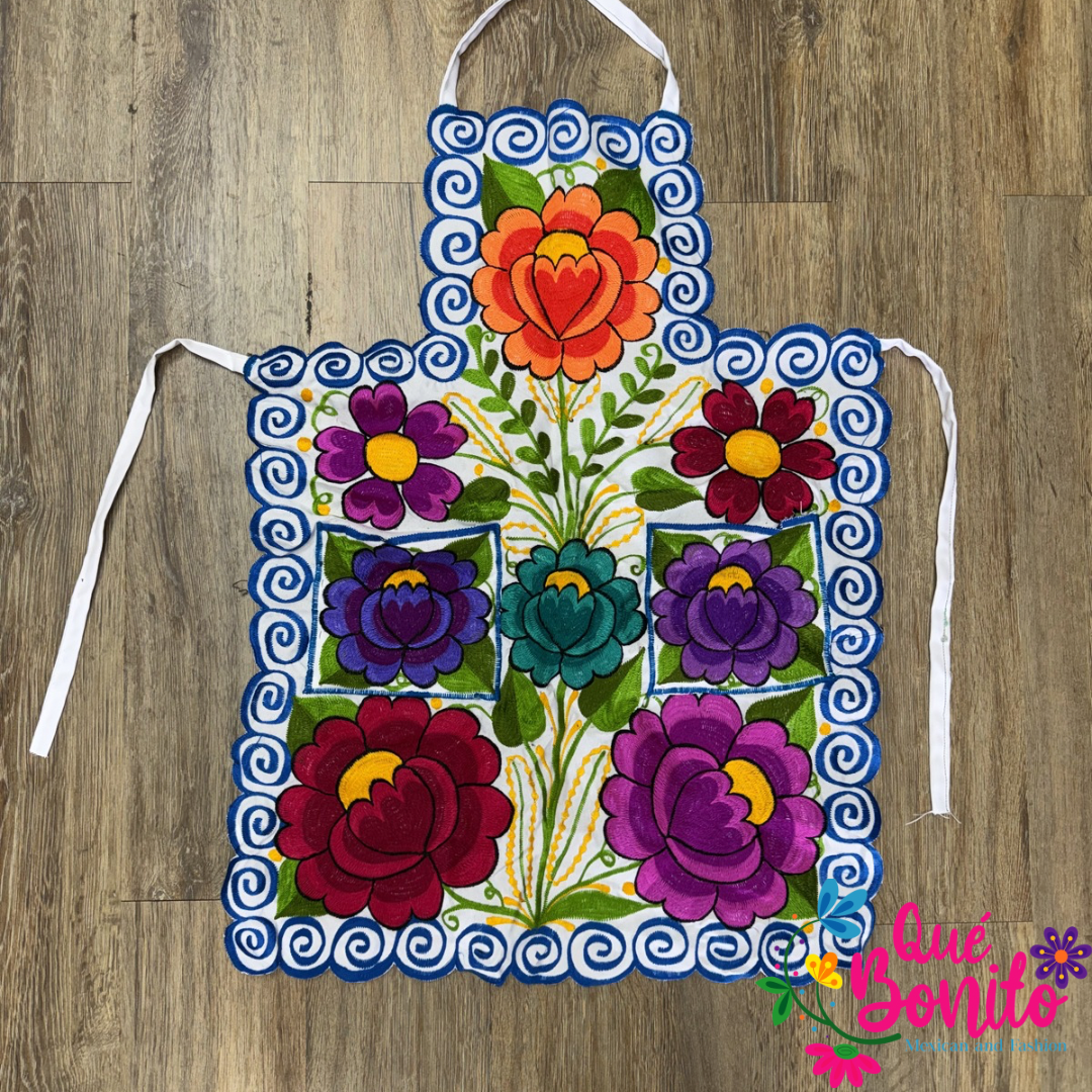 Floral Apron One Size with Adjustable Straps
