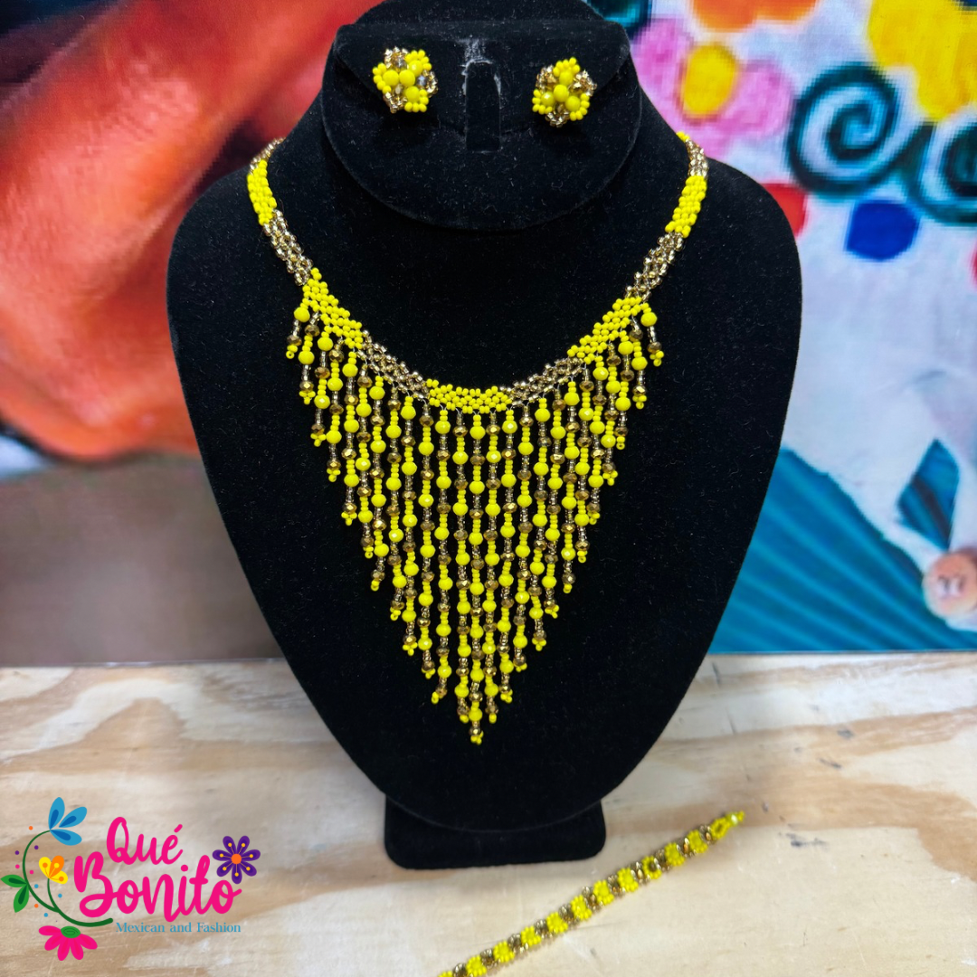 Necklace Set Different Colors and Styles Hand Crafted with Beads