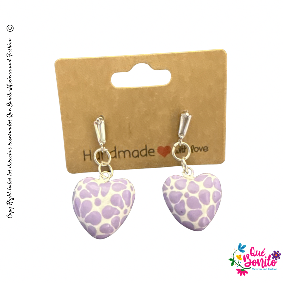 Talavera Style Earrings  1” Stainless Steel Hook
