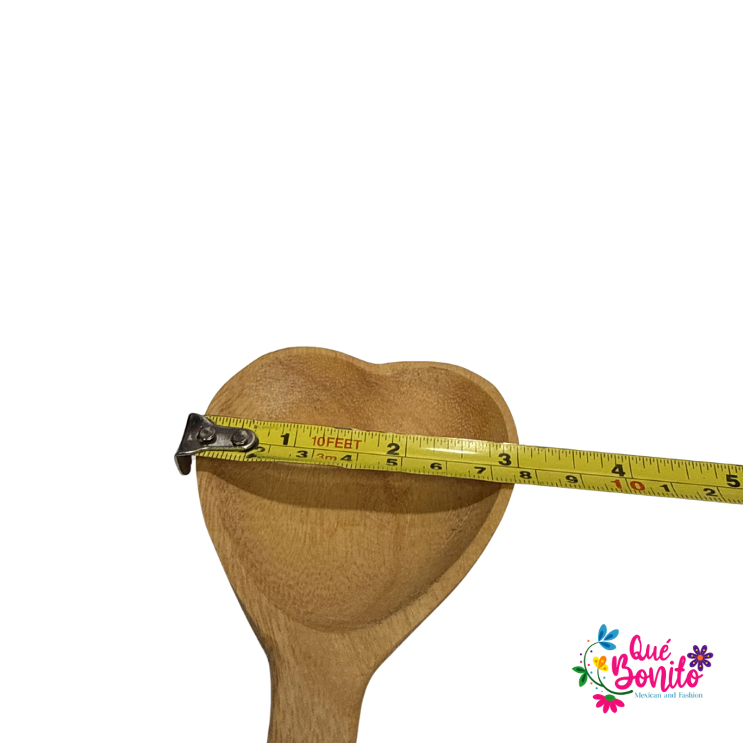 Natural Heart Wood Spoon Hand Crafted Very Unique