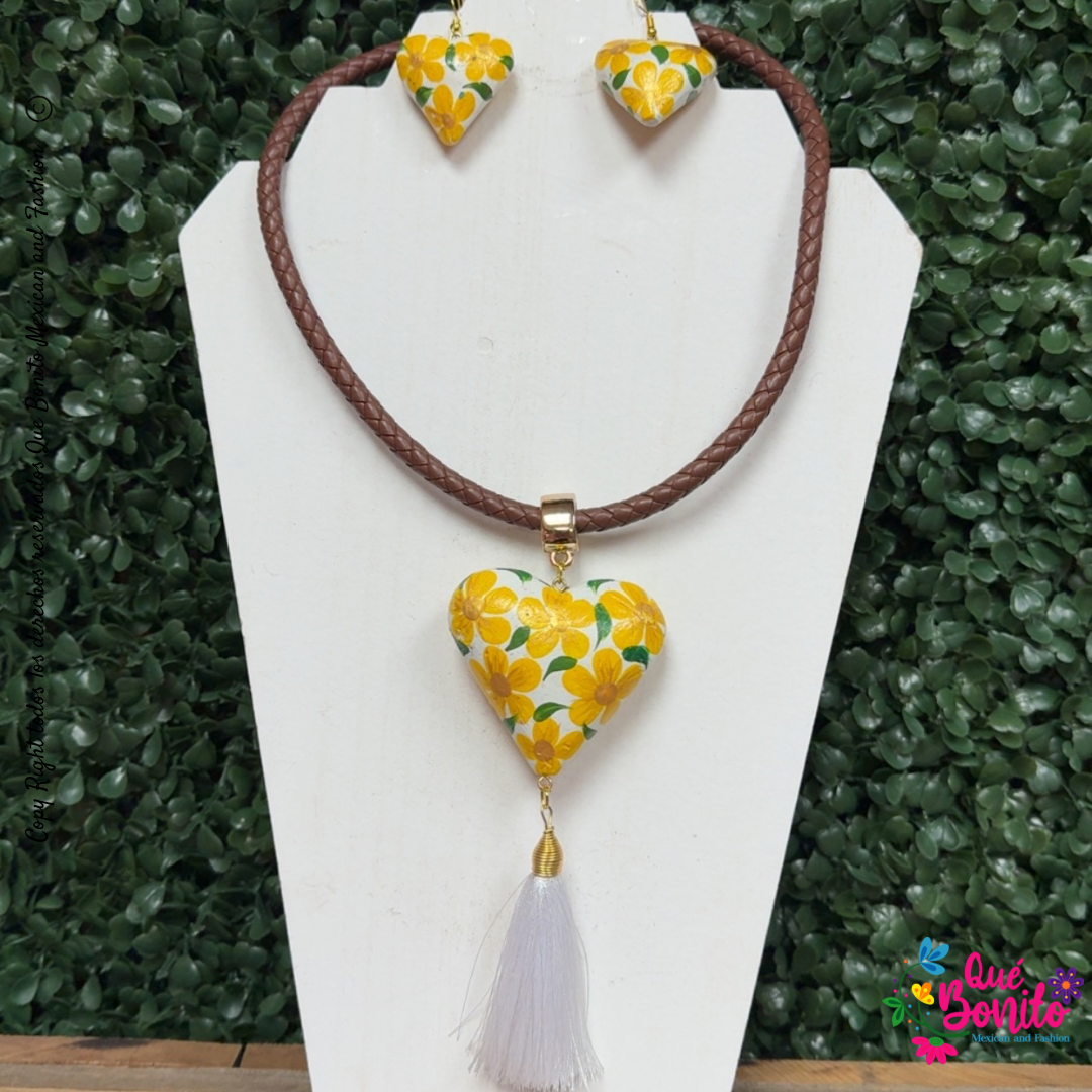 Heart Necklace Handcrafted Versatile Styles One Size