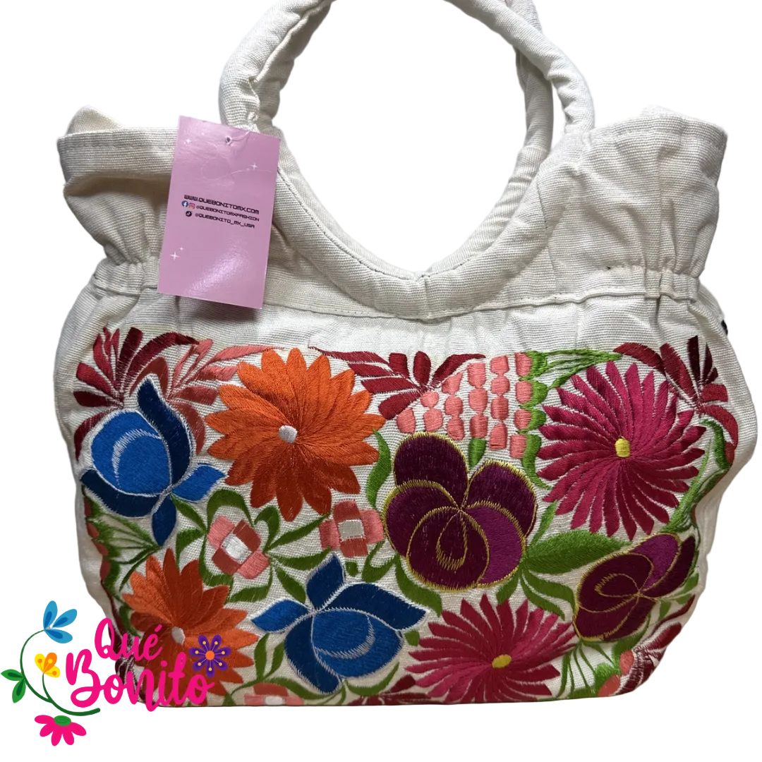 Floral Hand Bag Que Bonito Mexican and Fashion