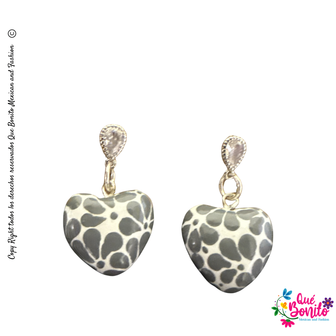 Talavera Style Earrings  1” Stainless Steel Hook