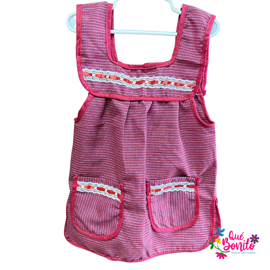 Size 2T Apron for Girls w/Pockets