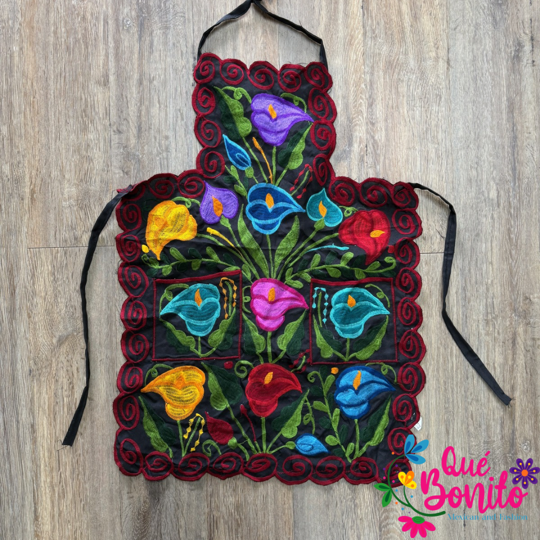 Floral Apron One Size with Adjustable Straps