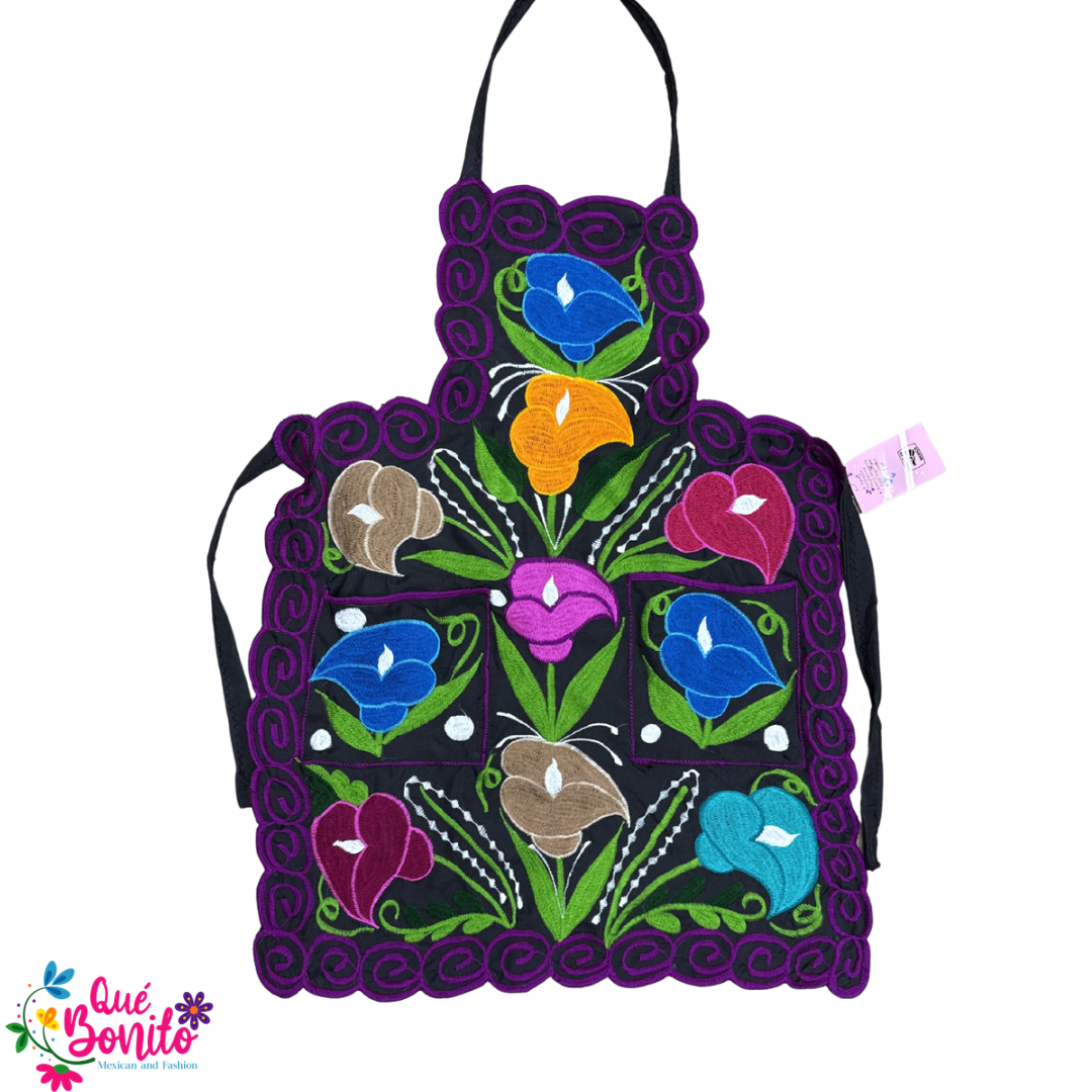 Floral Apron One Size with Adjustable Straps