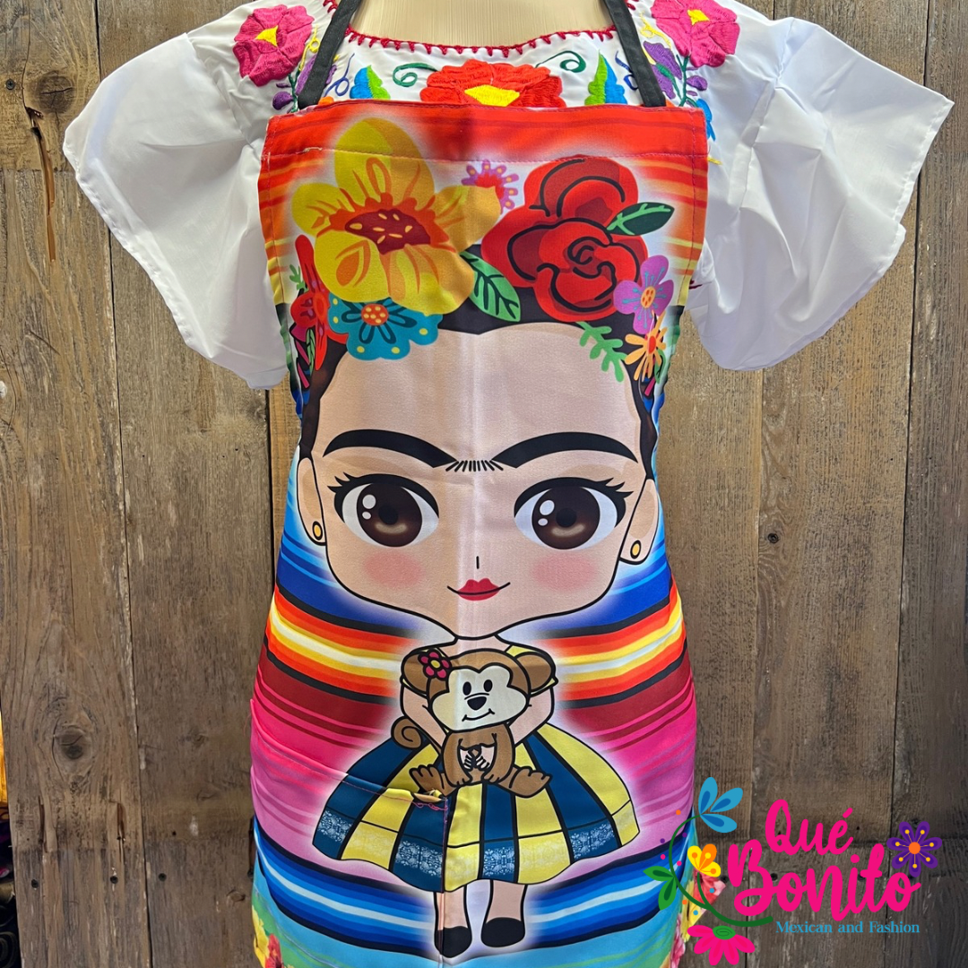 Frida Apron Que Bonito Mexican and Fashion