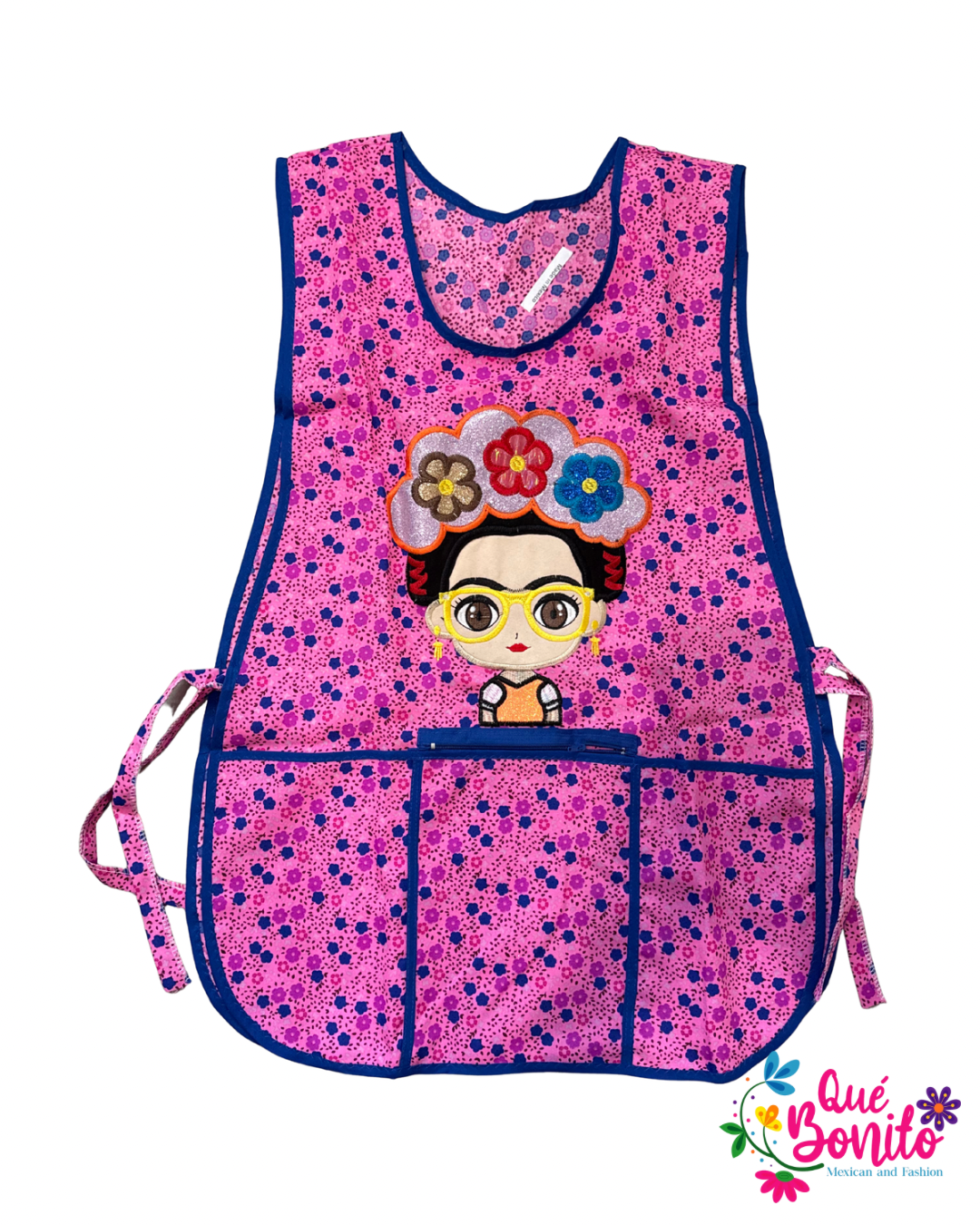 Catalina Polyester Apron Both Sides with Strings on the Side with Three Pockets and Zipper