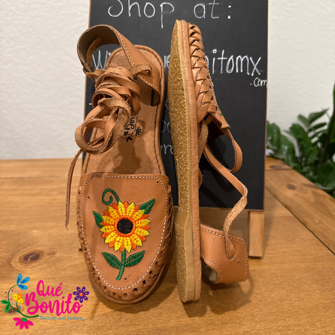 Sunflower Brown Huarache Que Bonito Mexican and Fashion