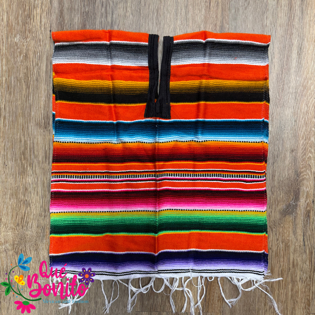 Small Poncho Traditional Sarape Style for Special Occasions.
