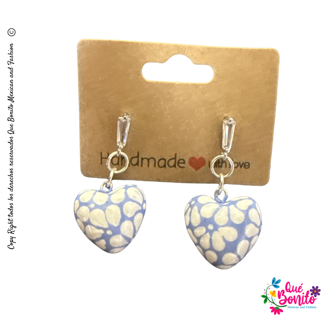 Talavera Style Earrings  1” Stainless Steel Hook
