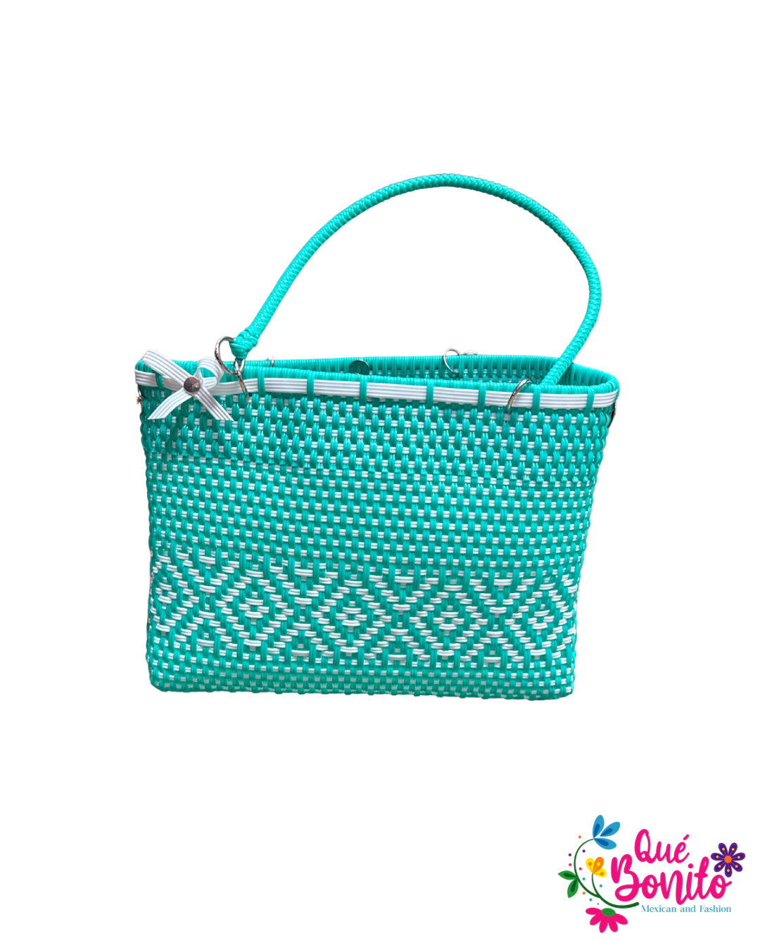 Hand Made Woven Bag Unique Colors 9”x12”