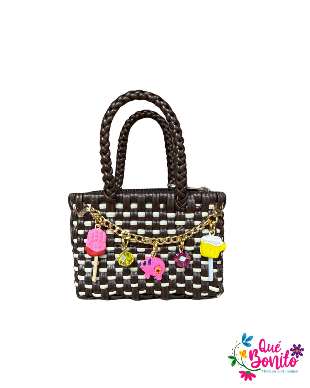 Little Hand Woven Bag with Chain