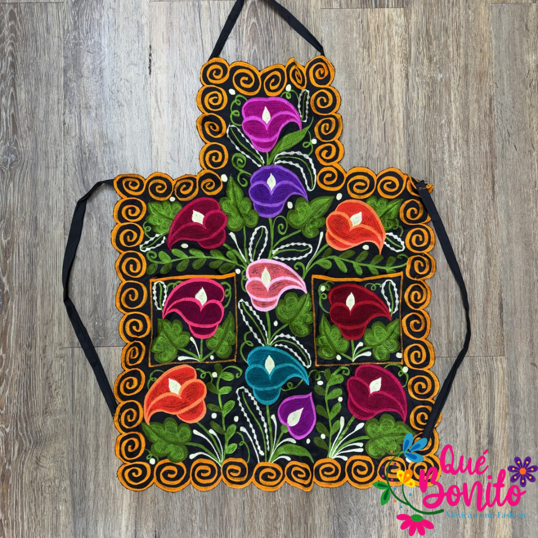 Floral Apron One Size with Adjustable Straps