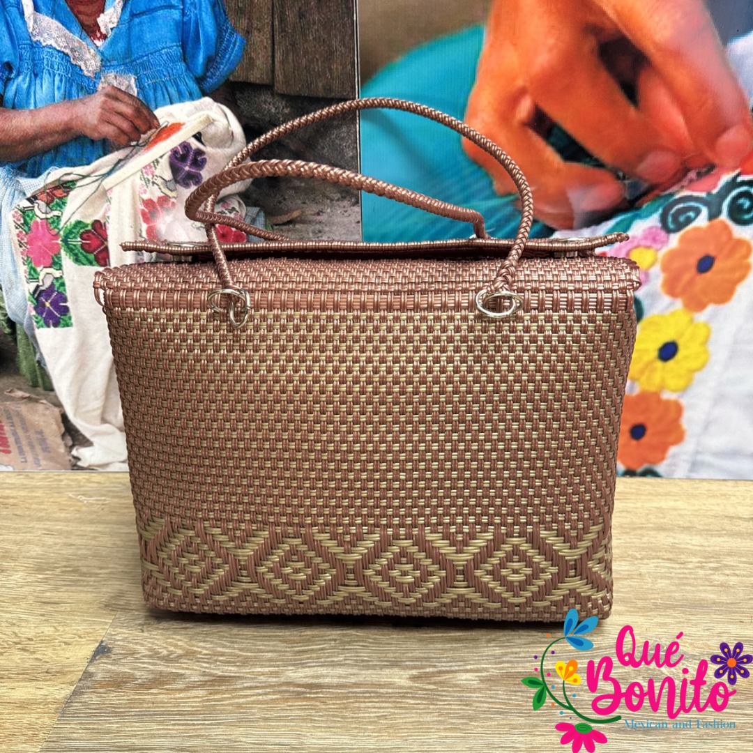 Lunch Box Hand Woven Recycled Plastic Hand Crafted