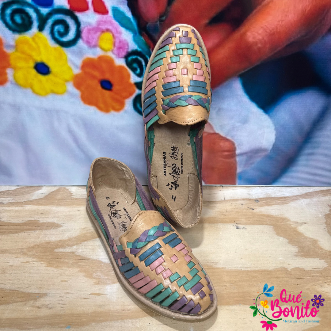 Hand Crafted Leather Huarache size 6 USA