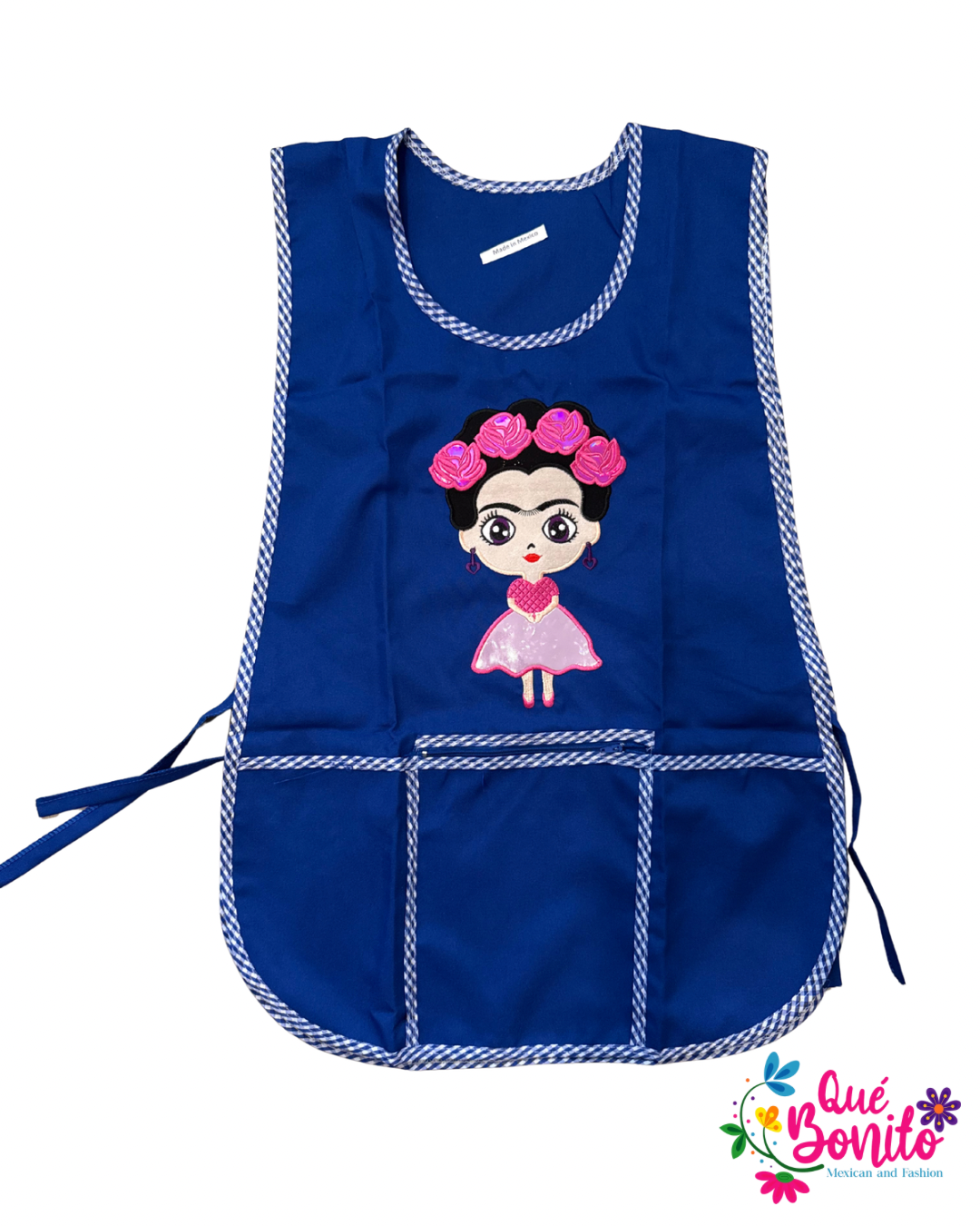 Catalina Polyester Apron Both Sides with Strings on the Side with Three Pockets and Zipper