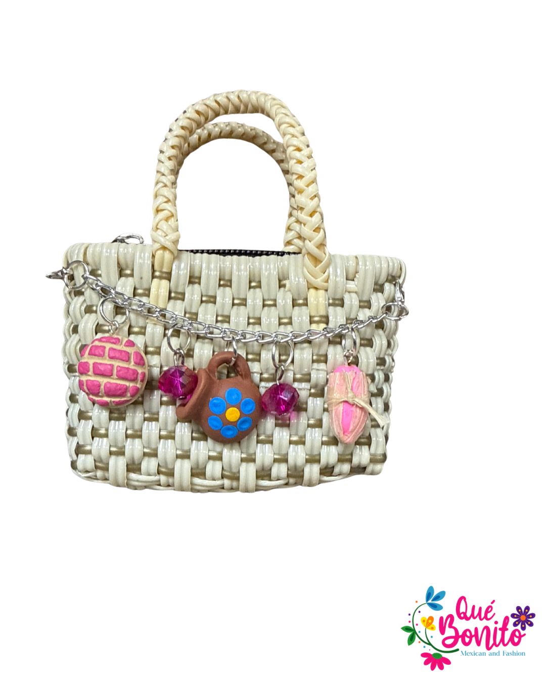 Little Hand Woven Bag with Chain