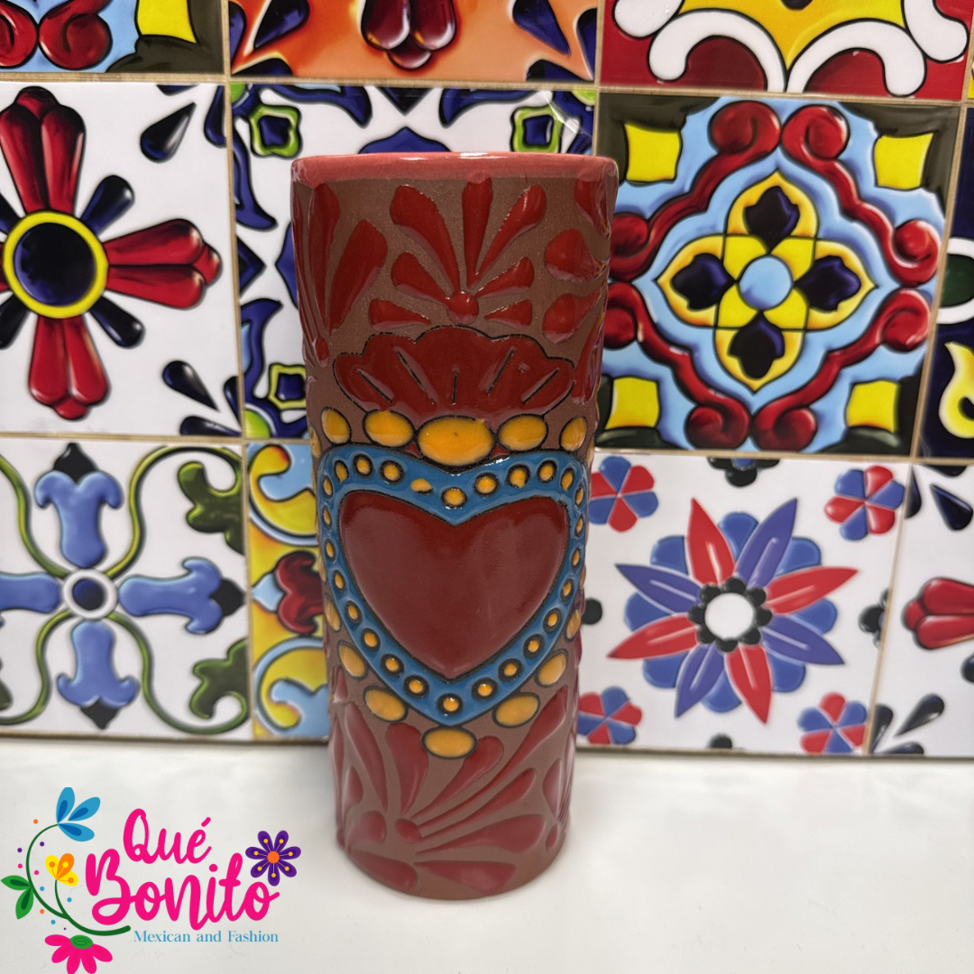 Heart Red Cup for Water Hand Crafted Unique Styles