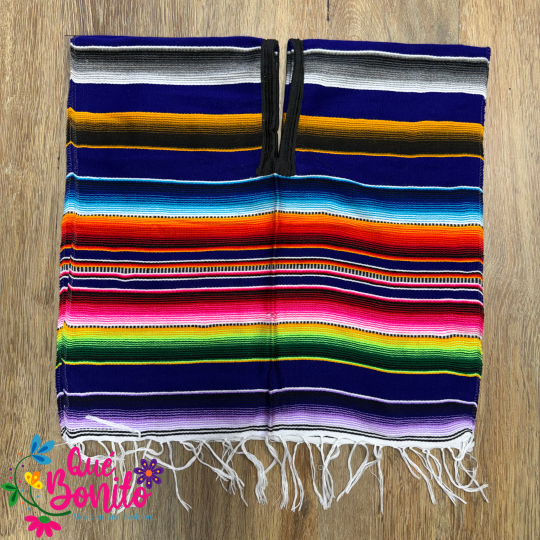 Small Poncho Traditional Sarape Style for Special Occasions.