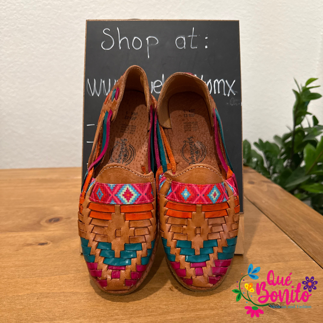 Hand Crafted Leather Huarache Size 5 USA