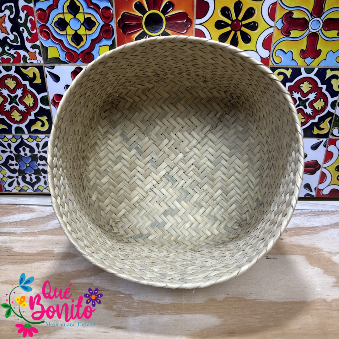 Traditional Woven  Container Palm Tree Handcrafted
