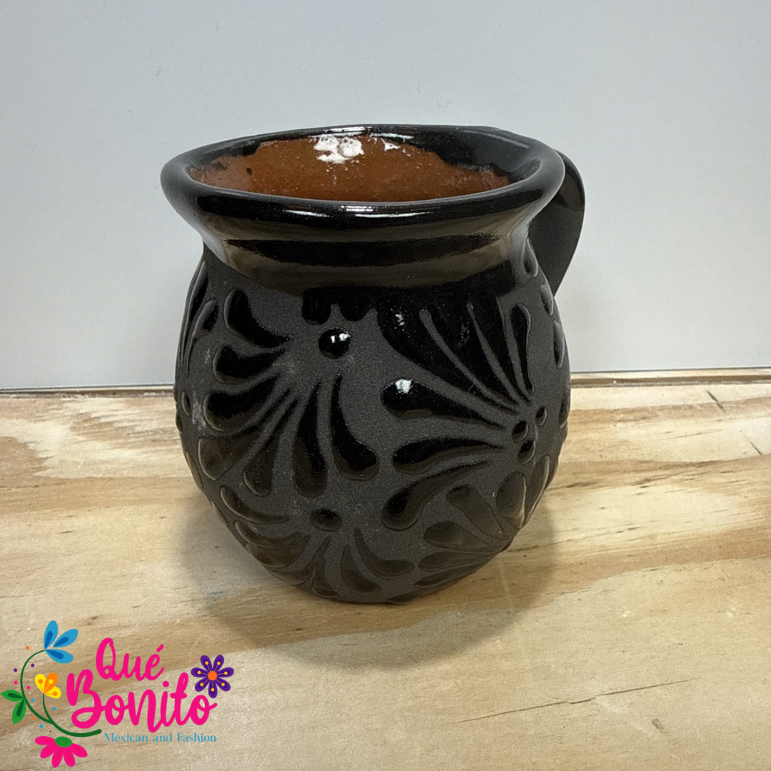 Traditional Cup for Hot Chocolate, Coffe or Tea Handcrafted Lead Free Black Color