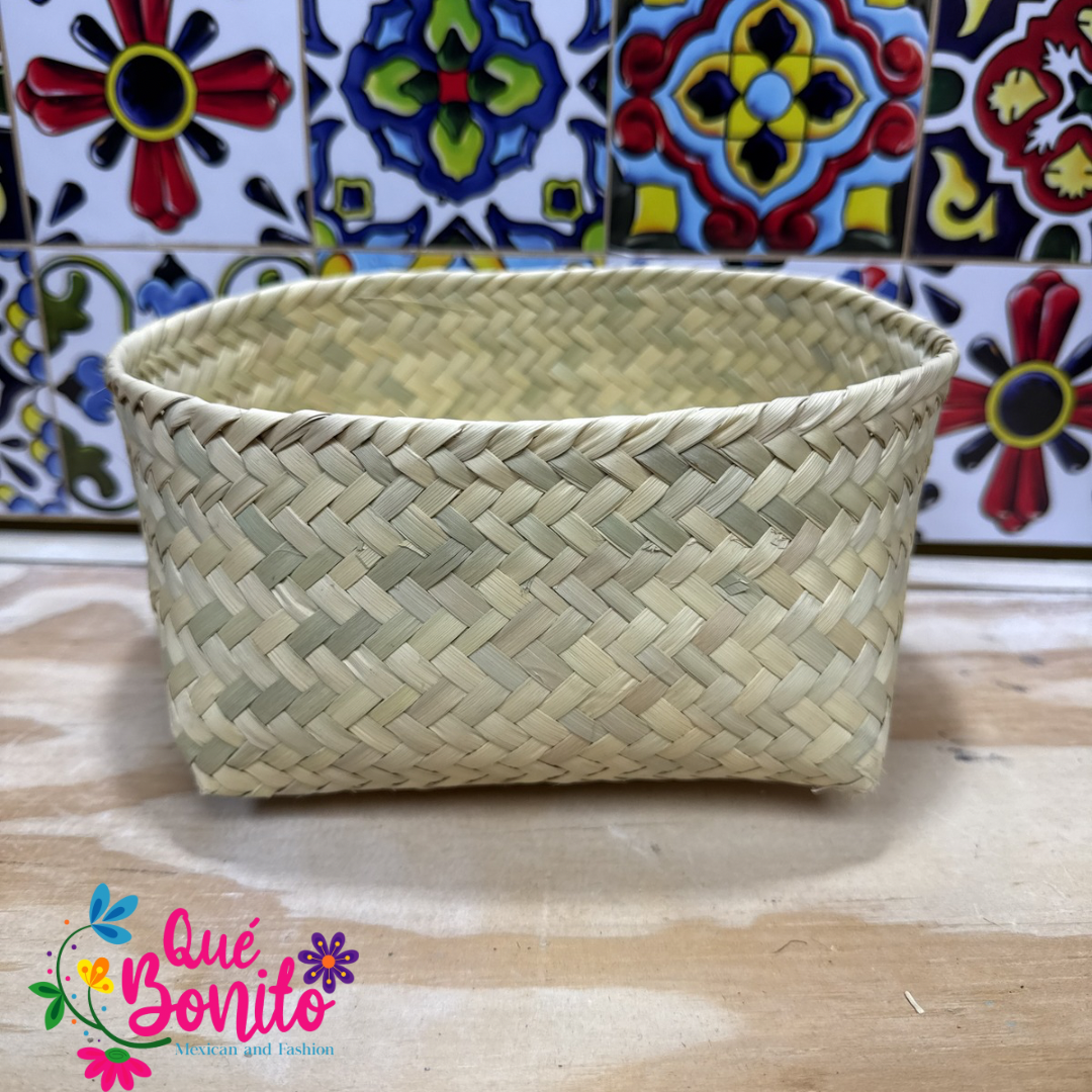 Traditional Woven  Container Palm Tree Handcrafted