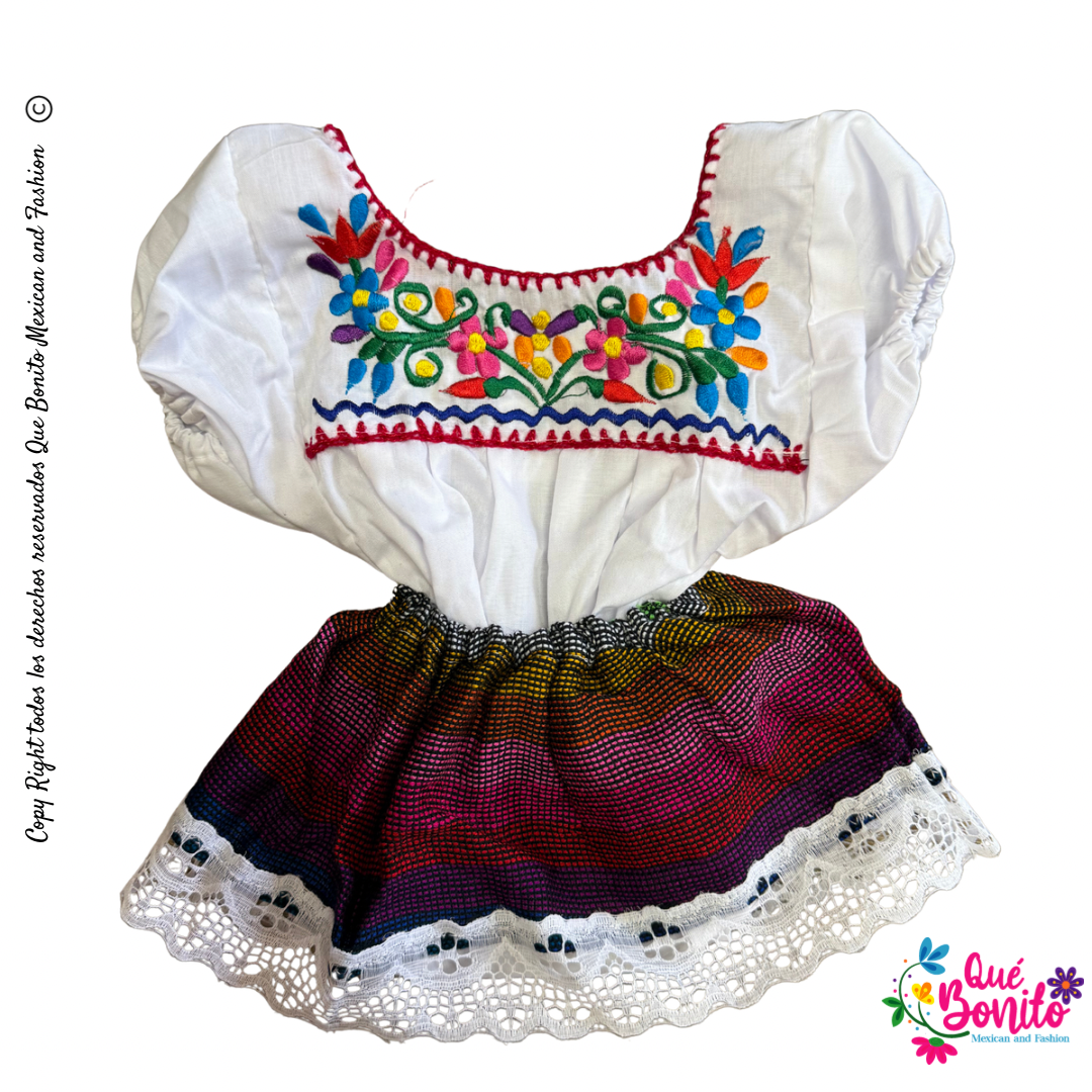 Set Blouse, Skirt and Bow Baby