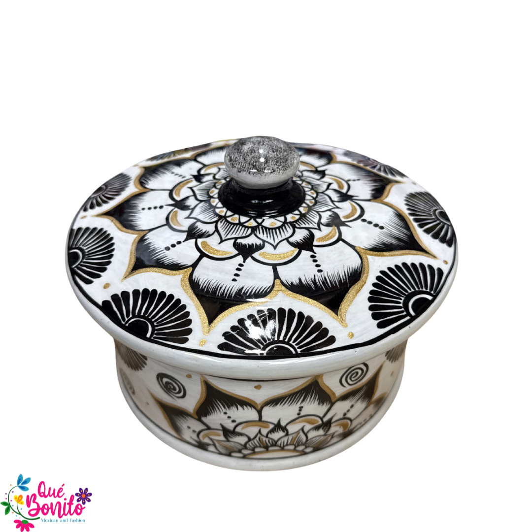 Tortilla Warmer Hand Painted with Lid
