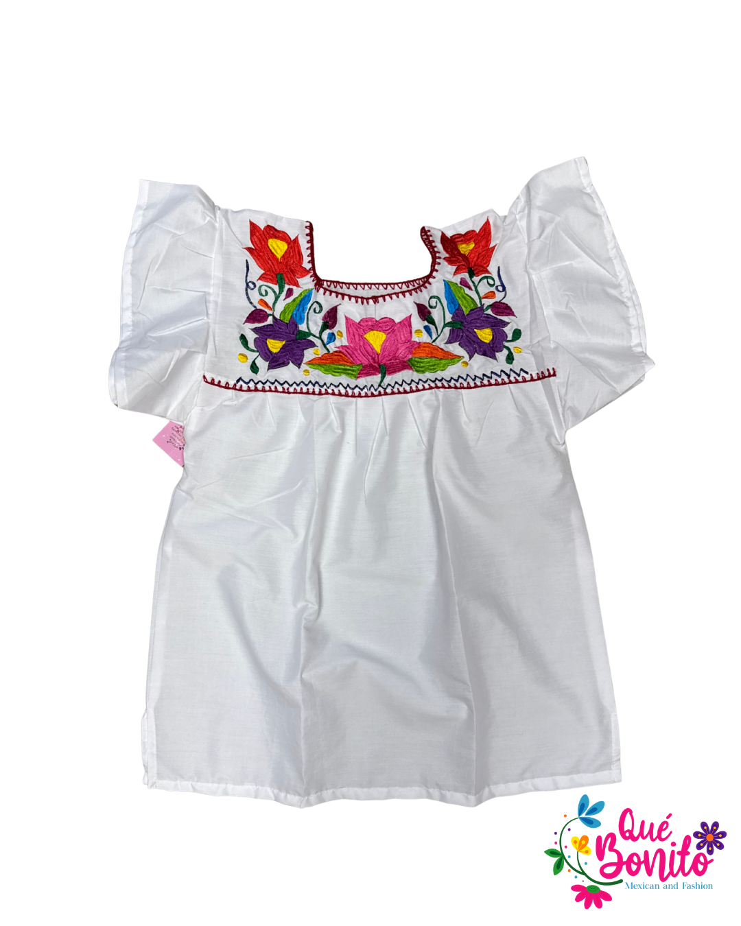 Traditional Top with Sleeve Que Bonito Mexican and Fashion