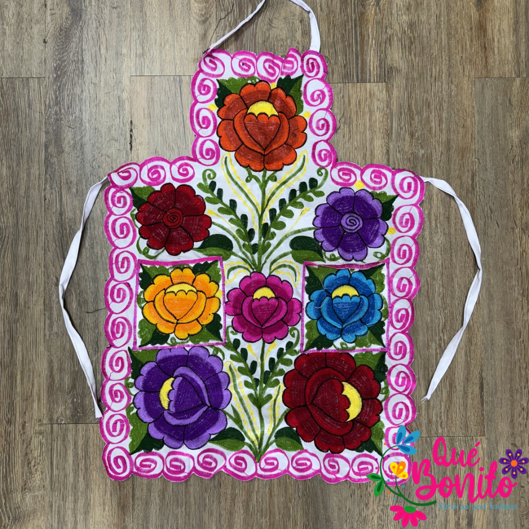 Floral Apron One Size with Adjustable Straps