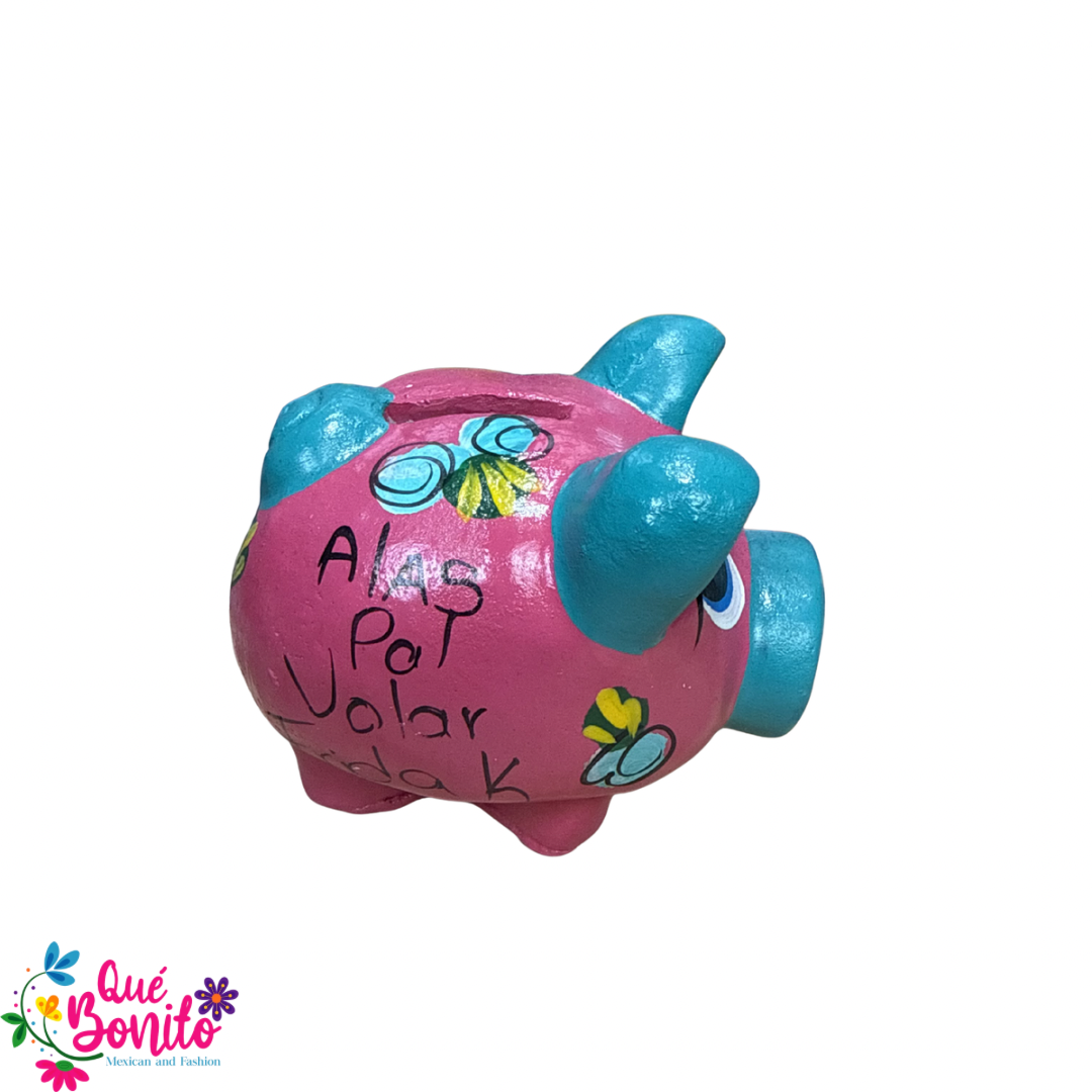 My First Piggy Bank Ceramic Hand Crafted 3.5”