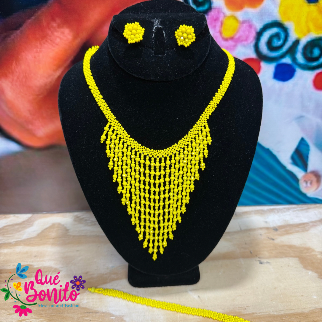 Necklace Set Different Colors and Styles Hand Crafted with Beads