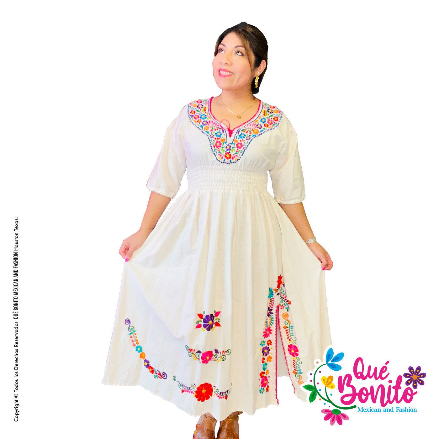 Leticia Maxi Beige Dress Bonito Mexican and Fashion