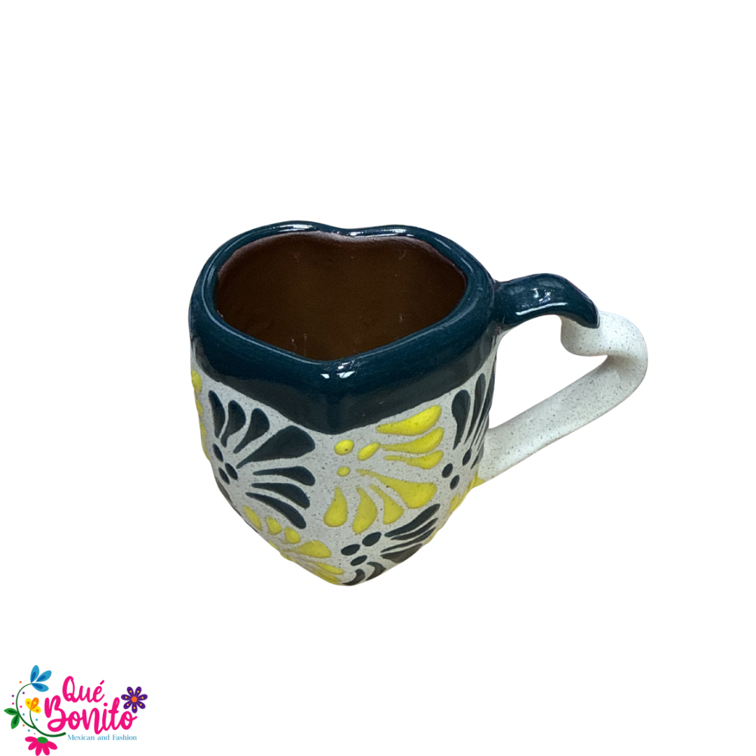 Beautiful Multicolor Clay Cup and Plate Handcrafted