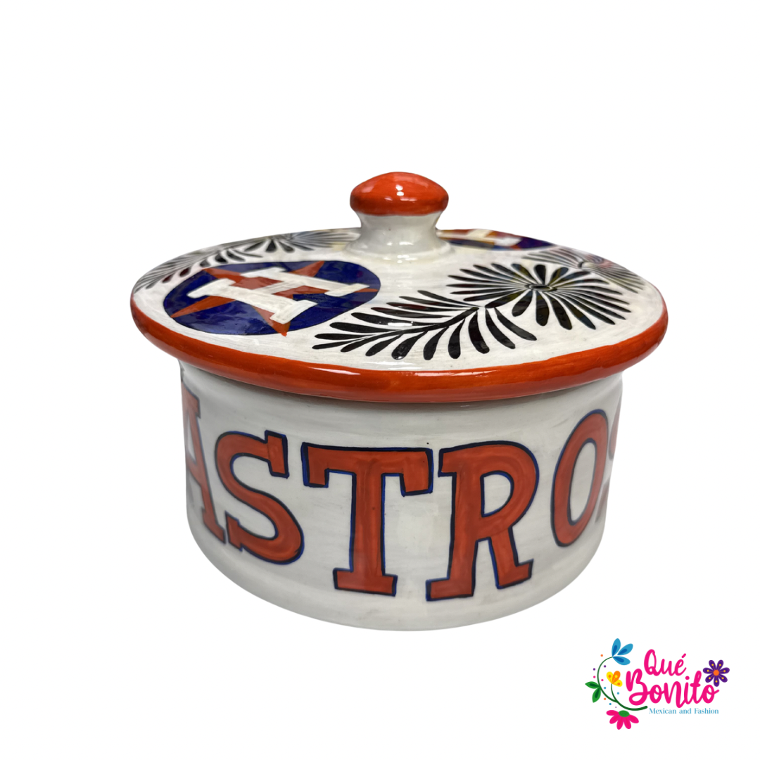 Tortilla Warmer with Lid Hand Painted