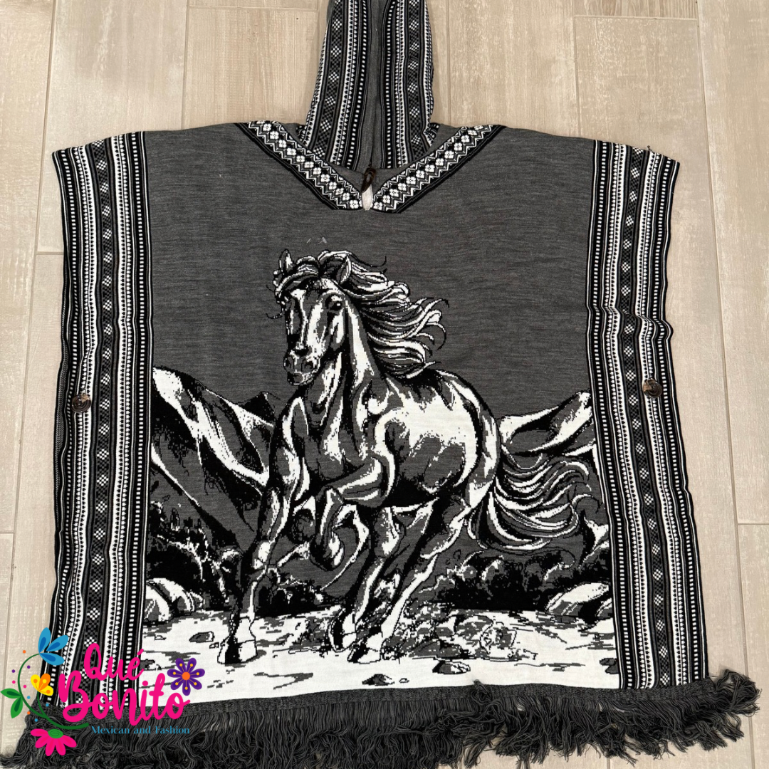 Horse Poncho Warm and Cozy Unisex