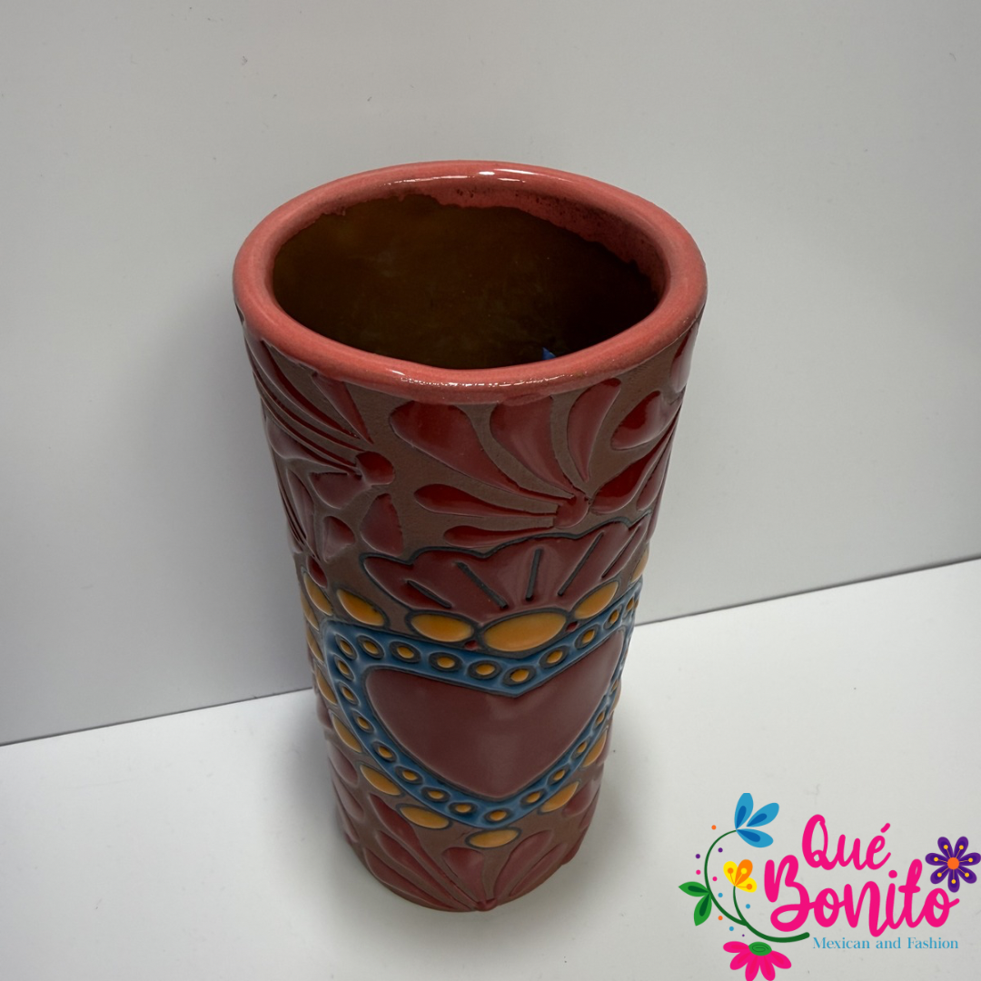 Heart Red Cup for Water Hand Crafted Unique Styles