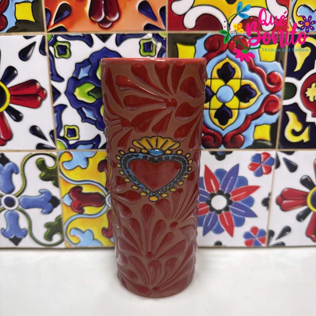 Heart Red Cup for Water Hand Crafted Unique Styles