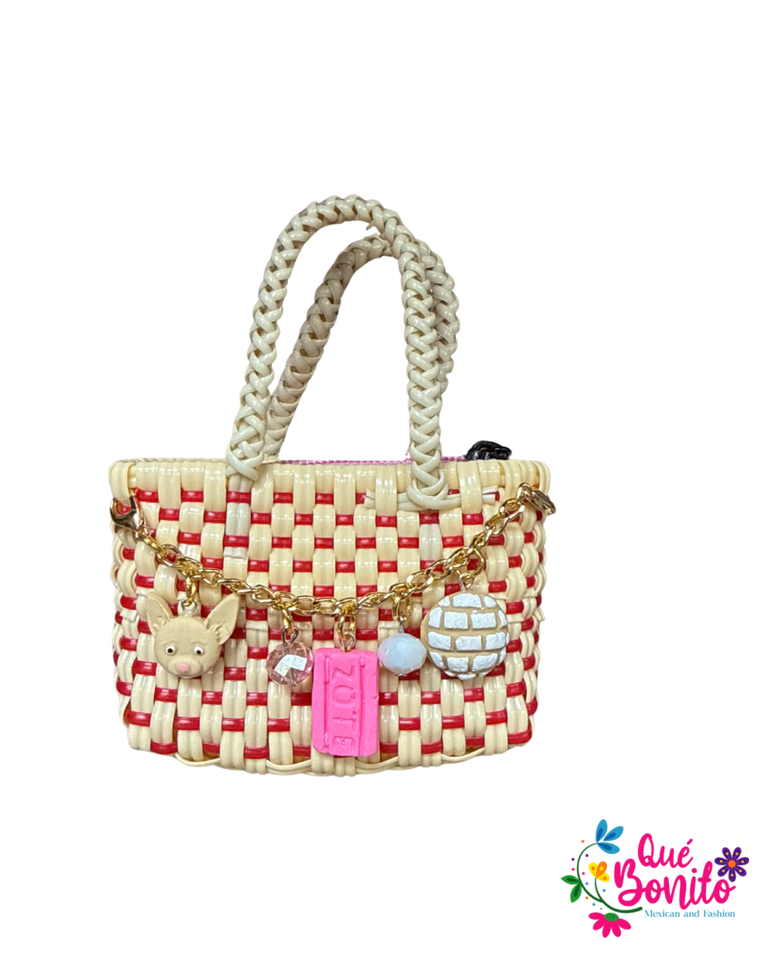 Little Hand Woven Bag with Chain