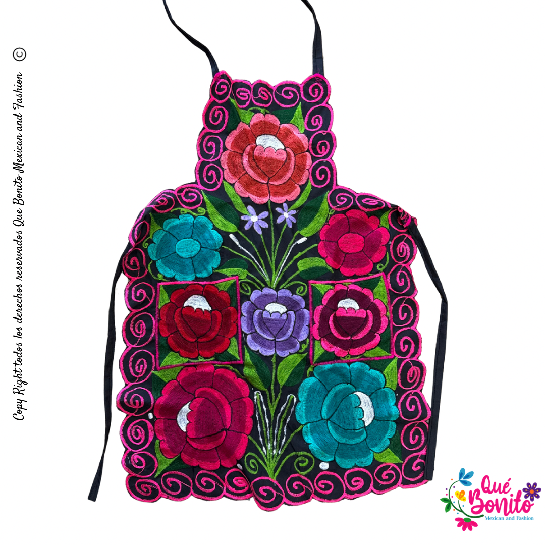Floral Apron One Size with Adjustable Straps